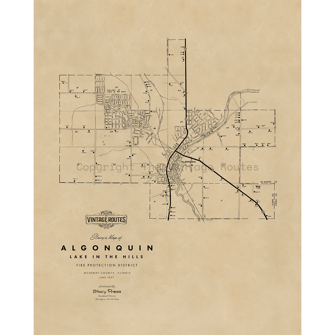 Algonquin / Lake in the Hills, IL 1957