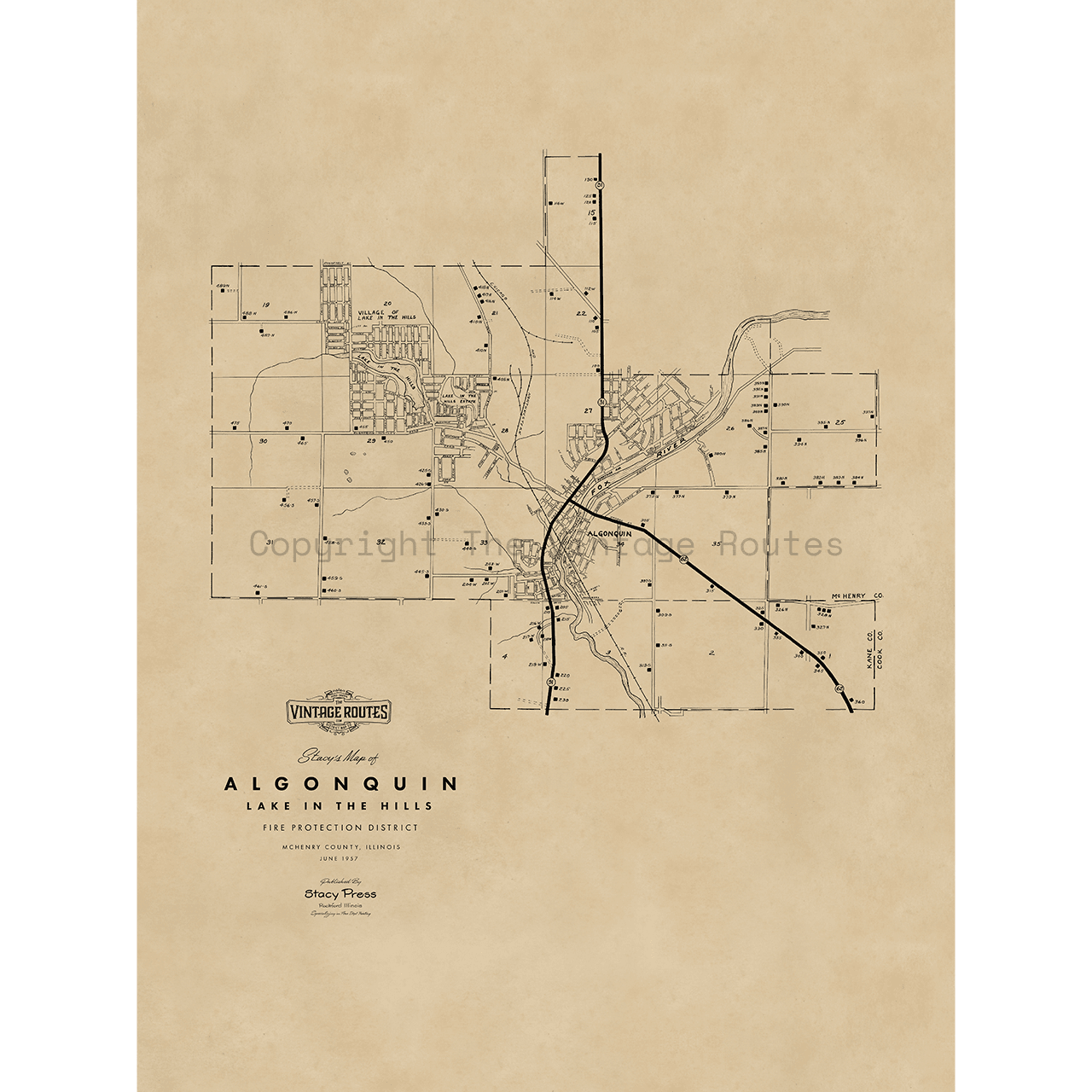 Algonquin / Lake in the Hills, IL 1957