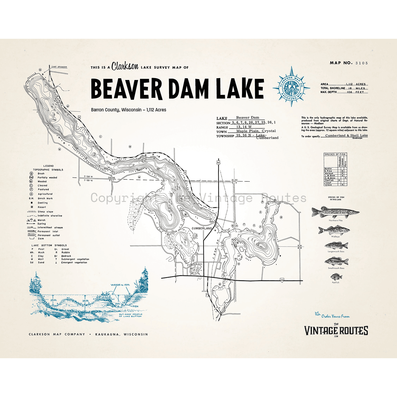 Beaver Dam Lake, Barron County, WI