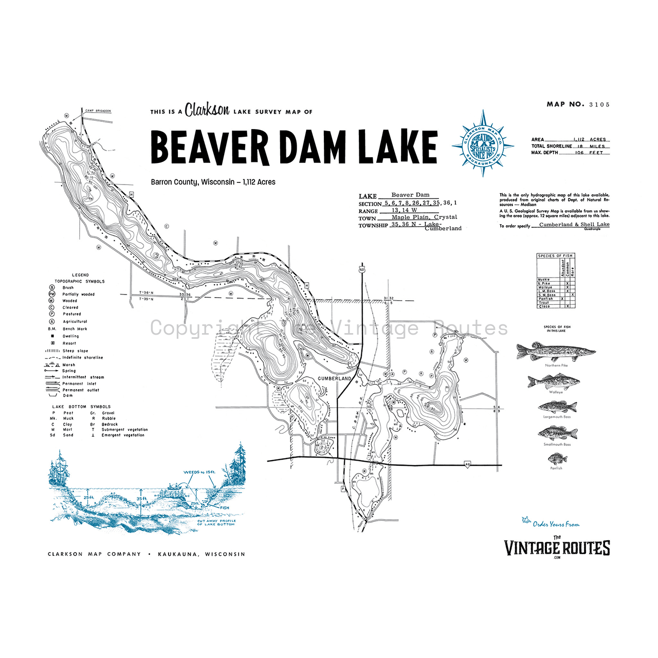 Beaver Dam Lake, Barron County, WI