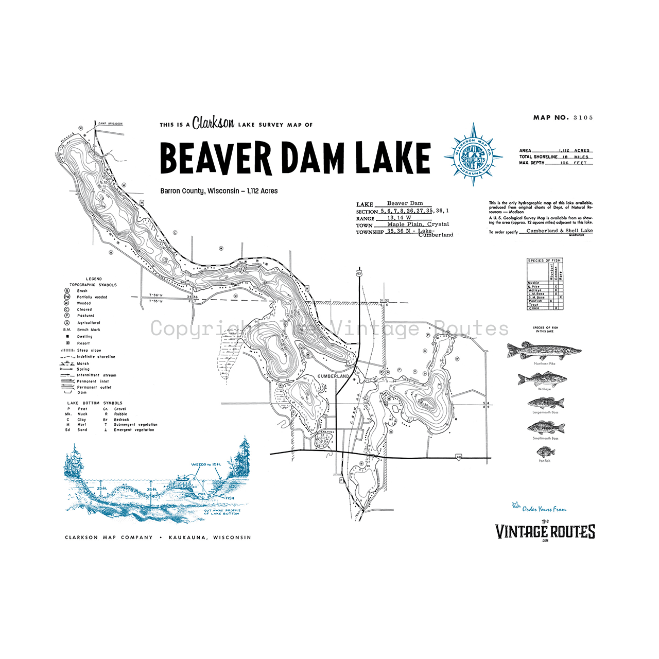 Beaver Dam Lake, Barron County, WI