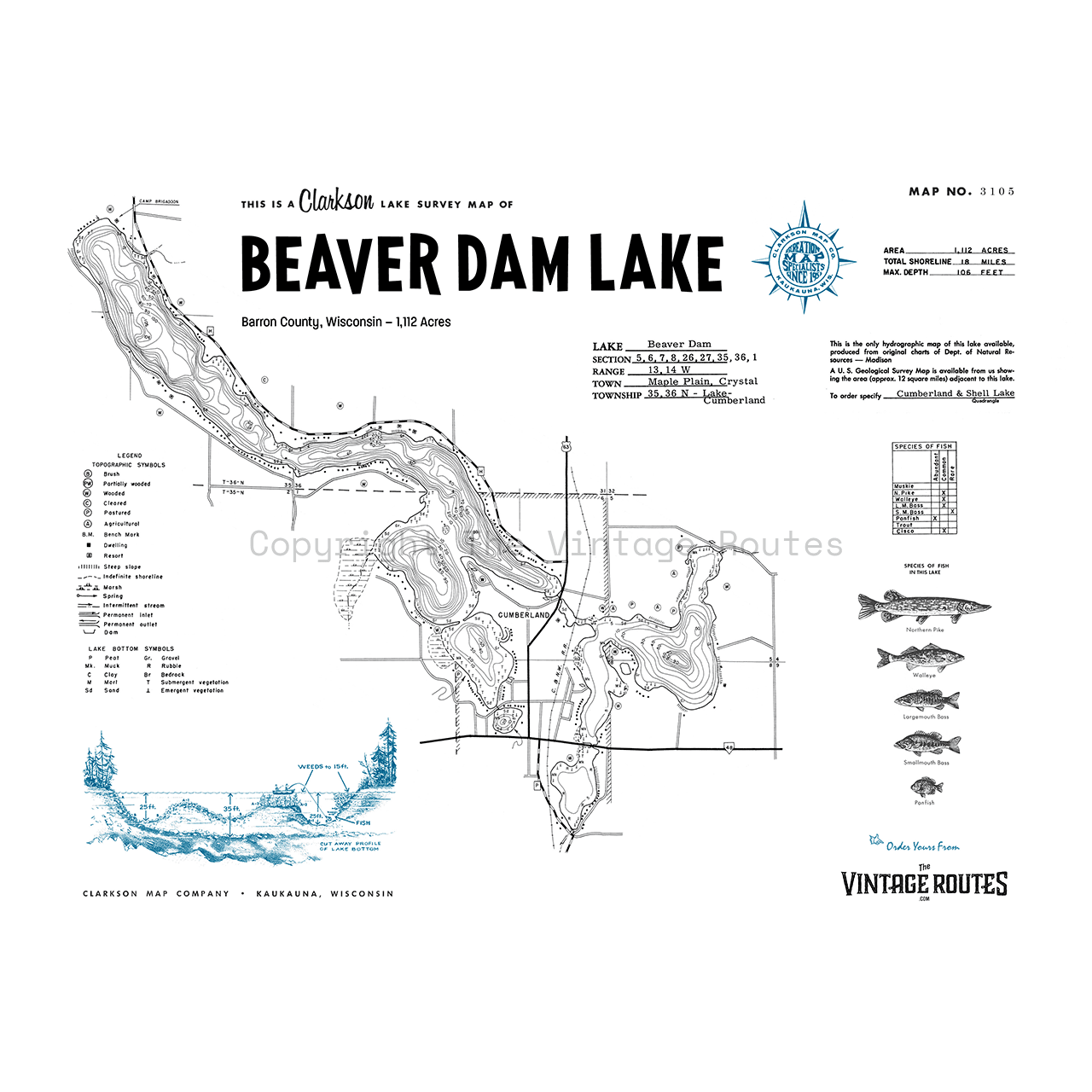 Beaver Dam Lake, Barron County, WI