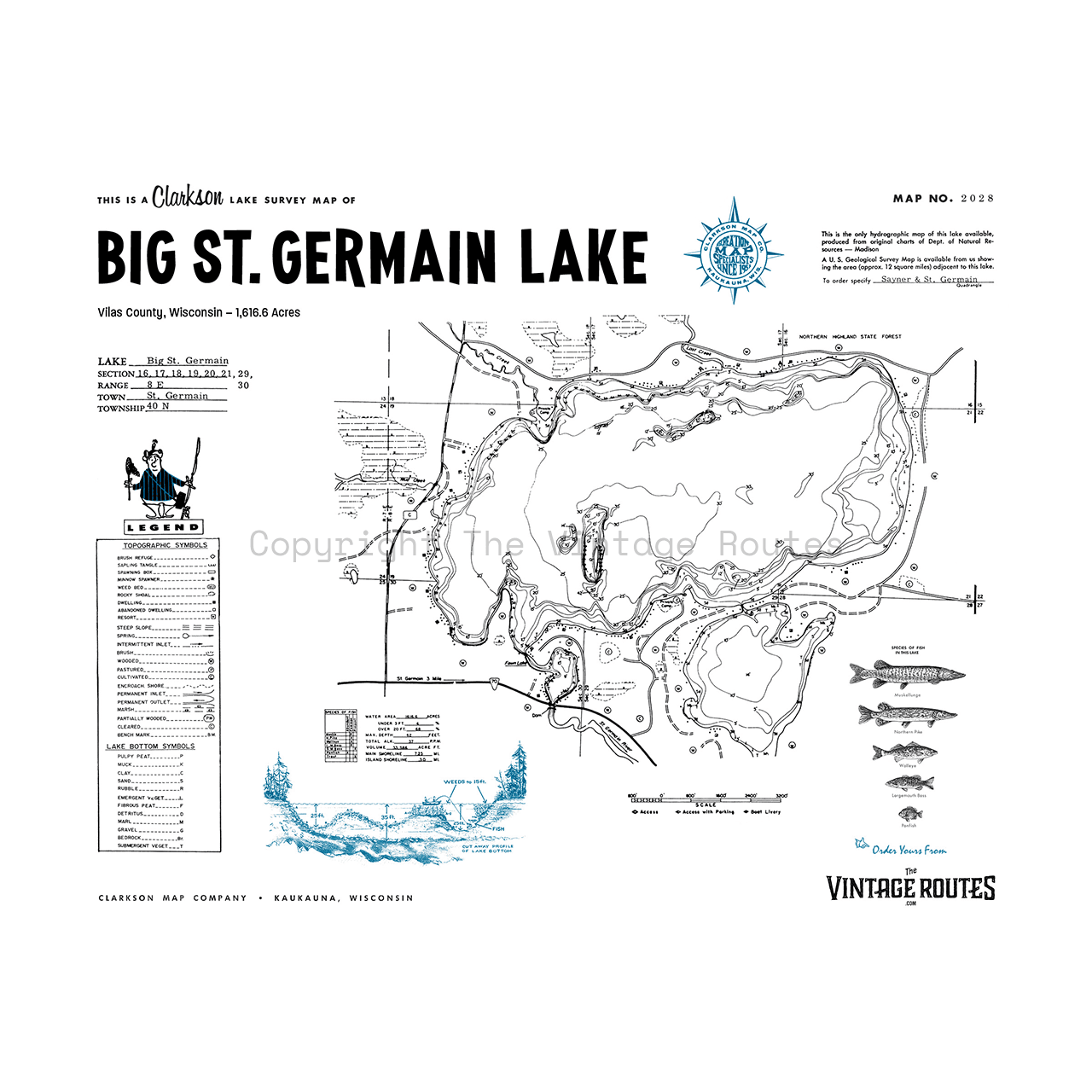 Big St. Germain Lake, Vilas County, WI