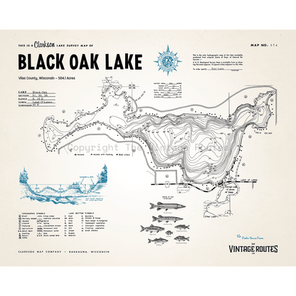 Black Oak Lake, Vilas County, WI