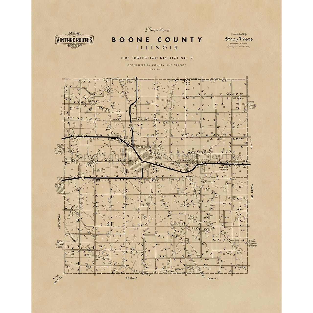 Boone County, IL 1956
