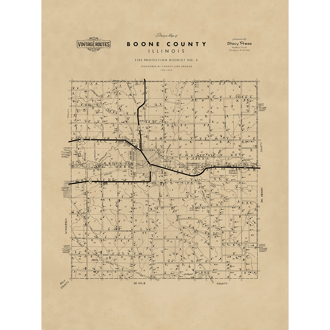 Boone County, IL 1956