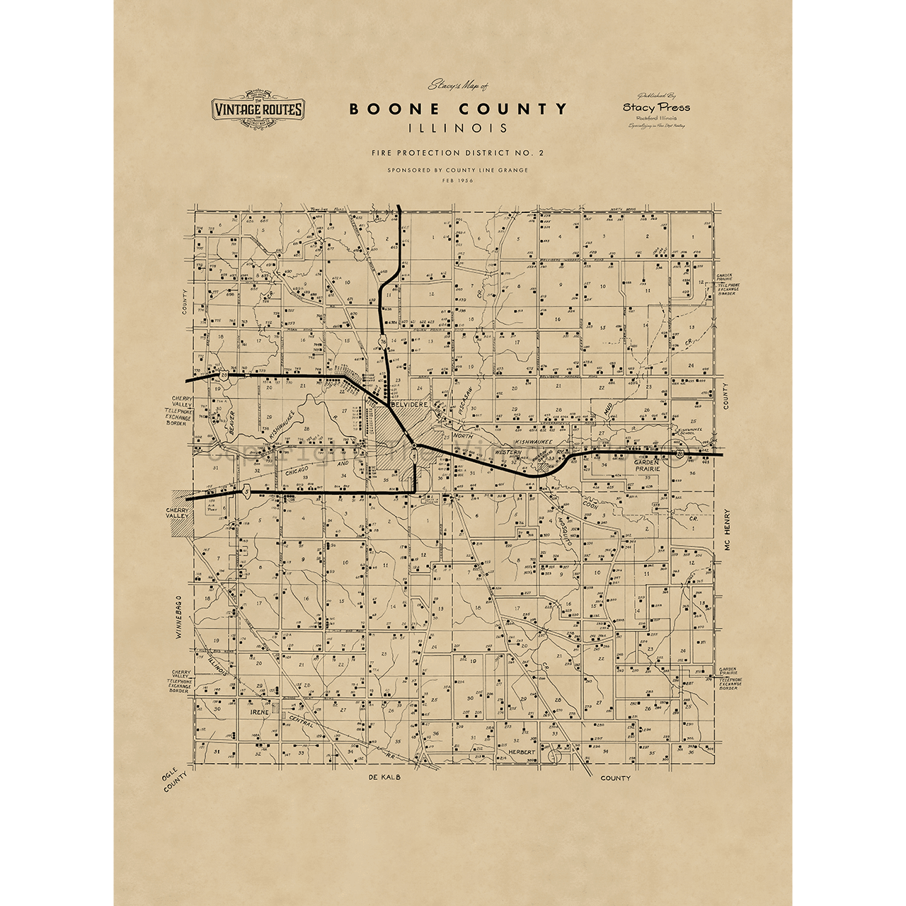 Boone County, IL 1956