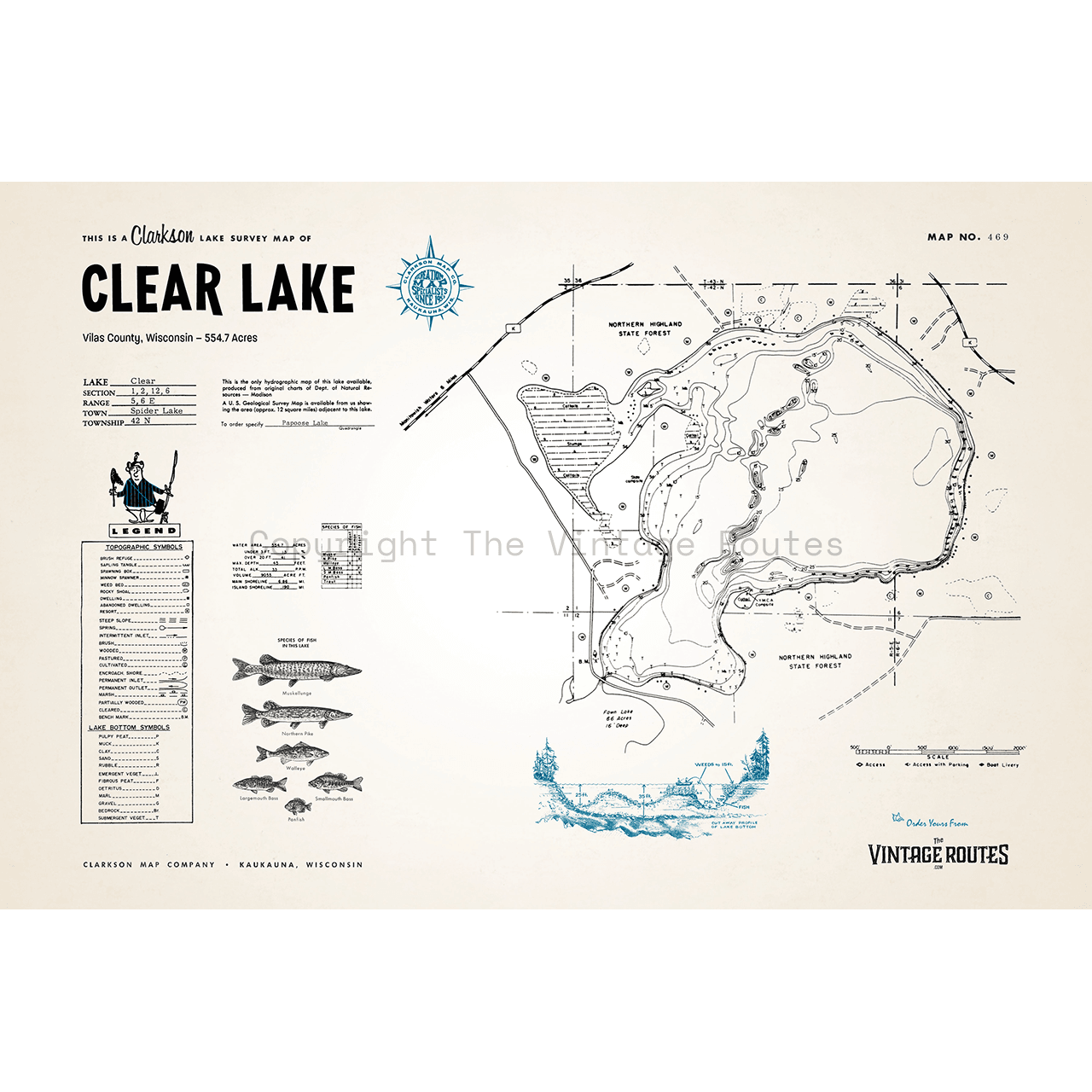 Clear Lake, Vilas County, WI