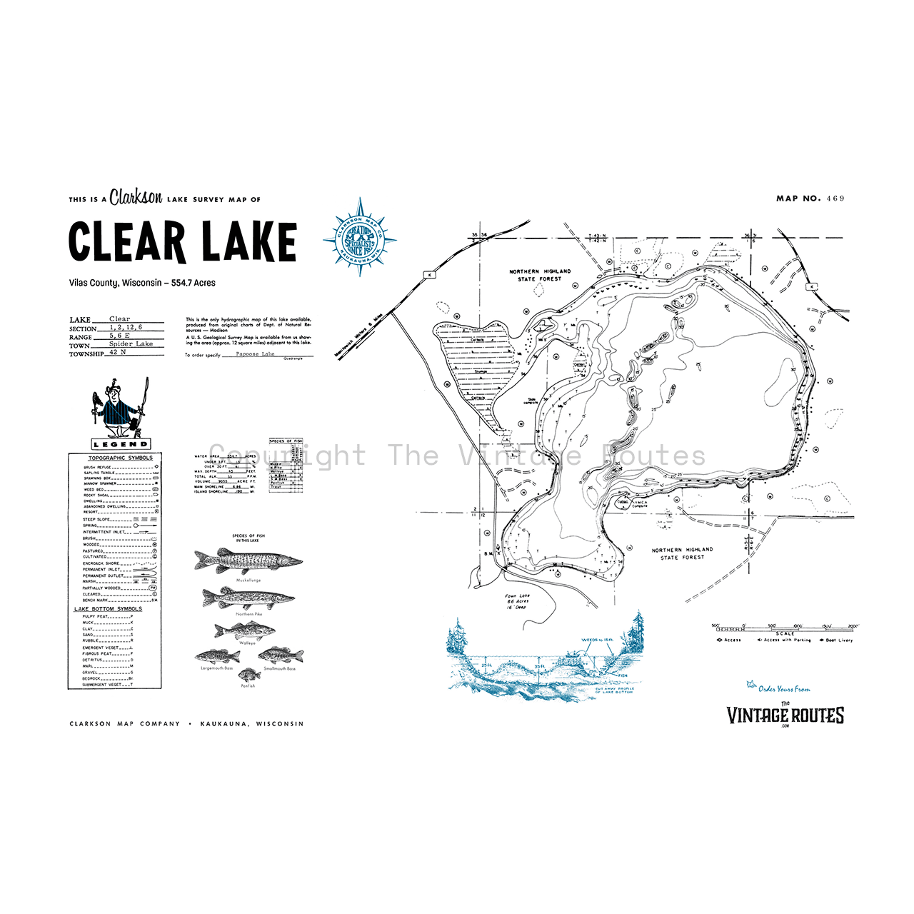 Clear Lake, Vilas County, WI