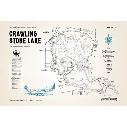 Crawling Stone Lake, Vilas County, WI