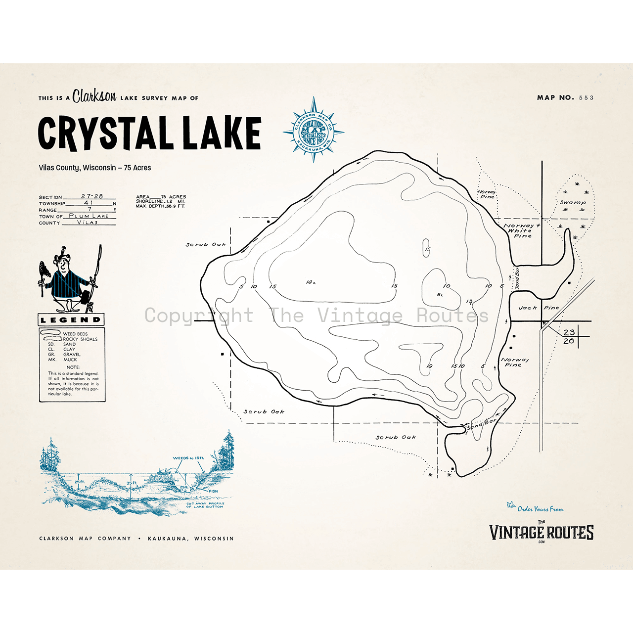Crystal Lake, Vilas County, WI