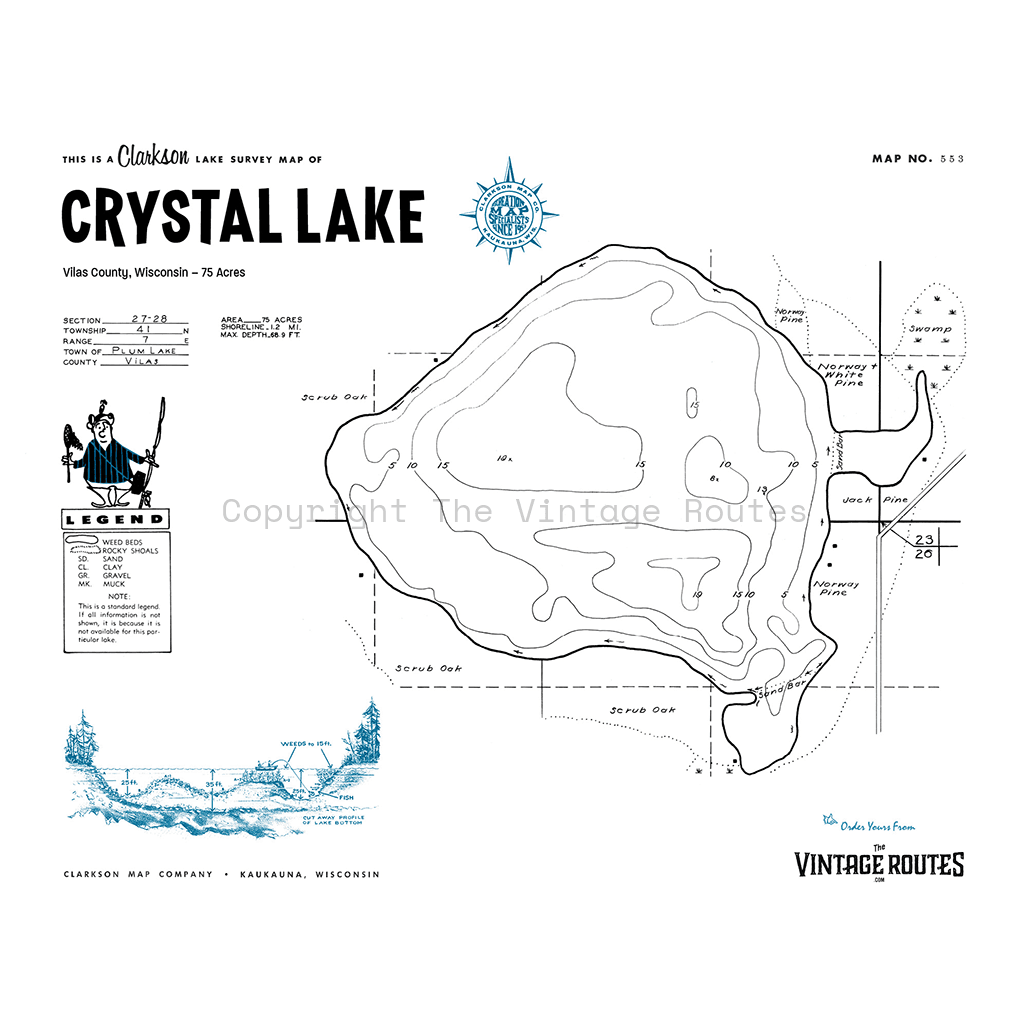 Crystal Lake, Vilas County, WI