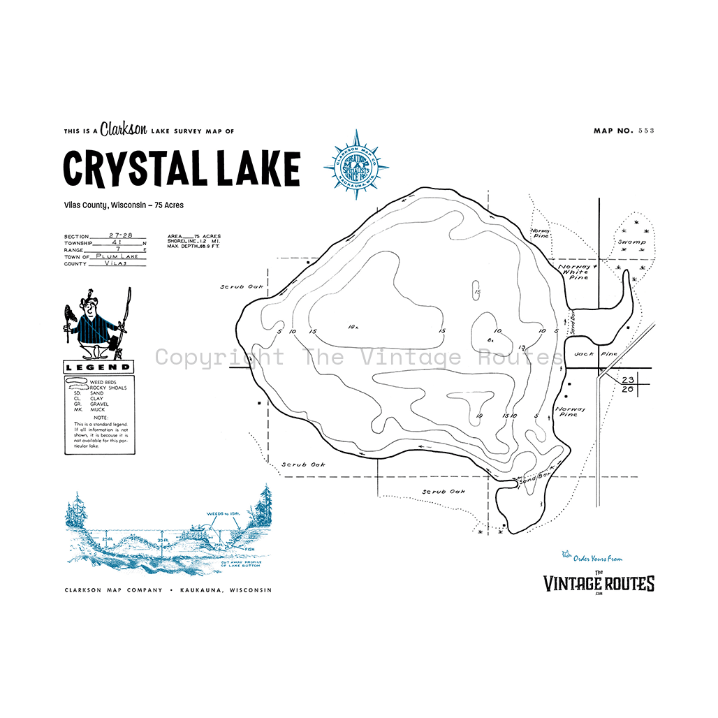 Crystal Lake, Vilas County, WI