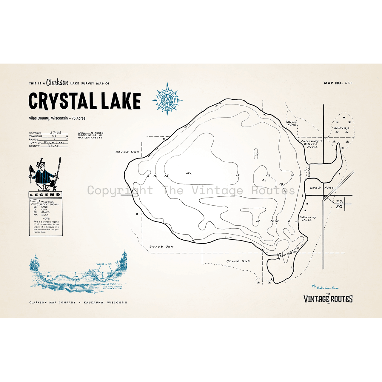 Crystal Lake, Vilas County, WI