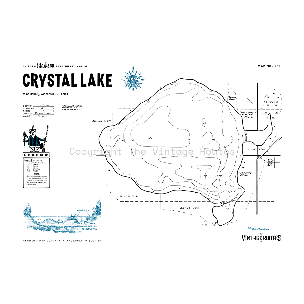 Crystal Lake, Vilas County, WI