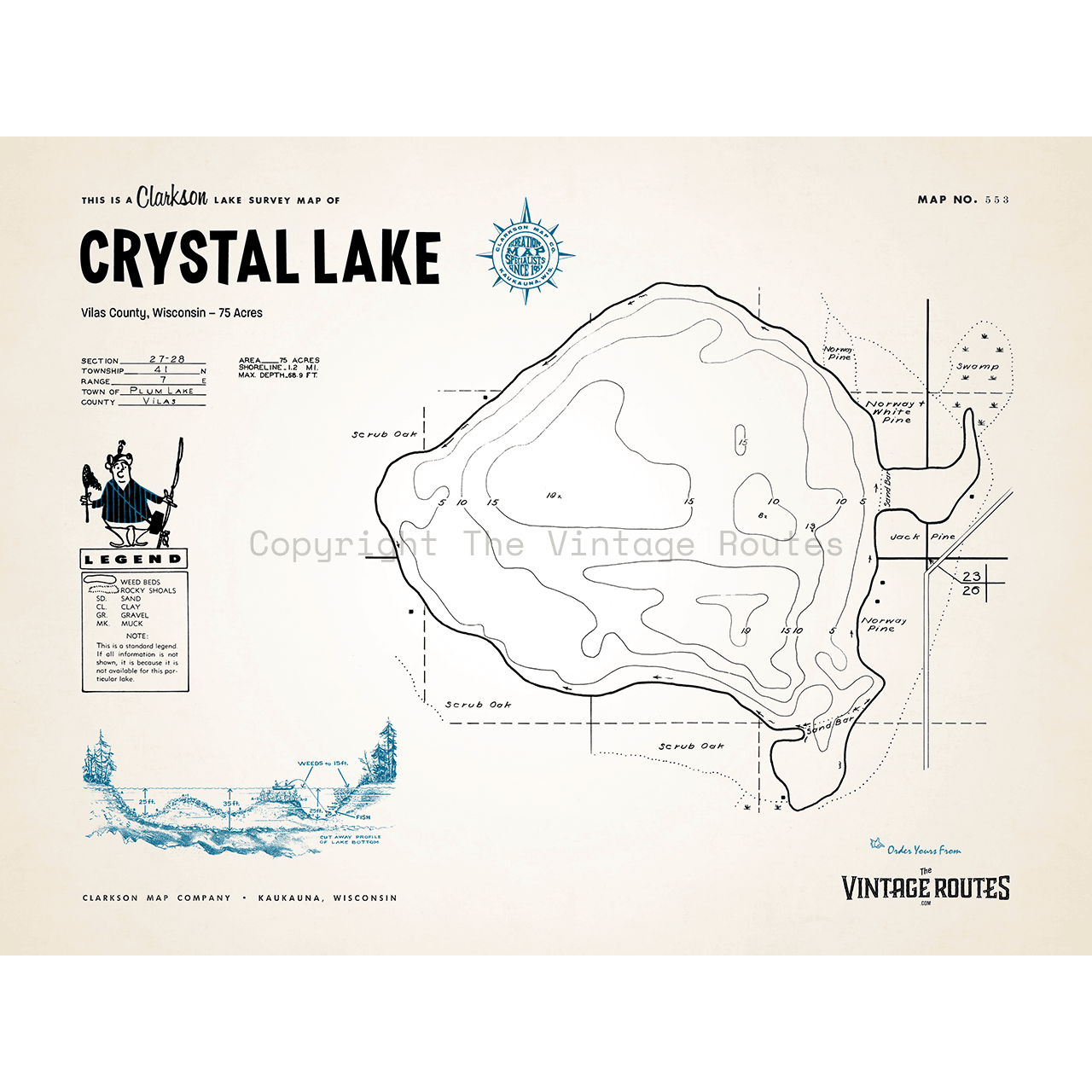 Crystal Lake, Vilas County, WI