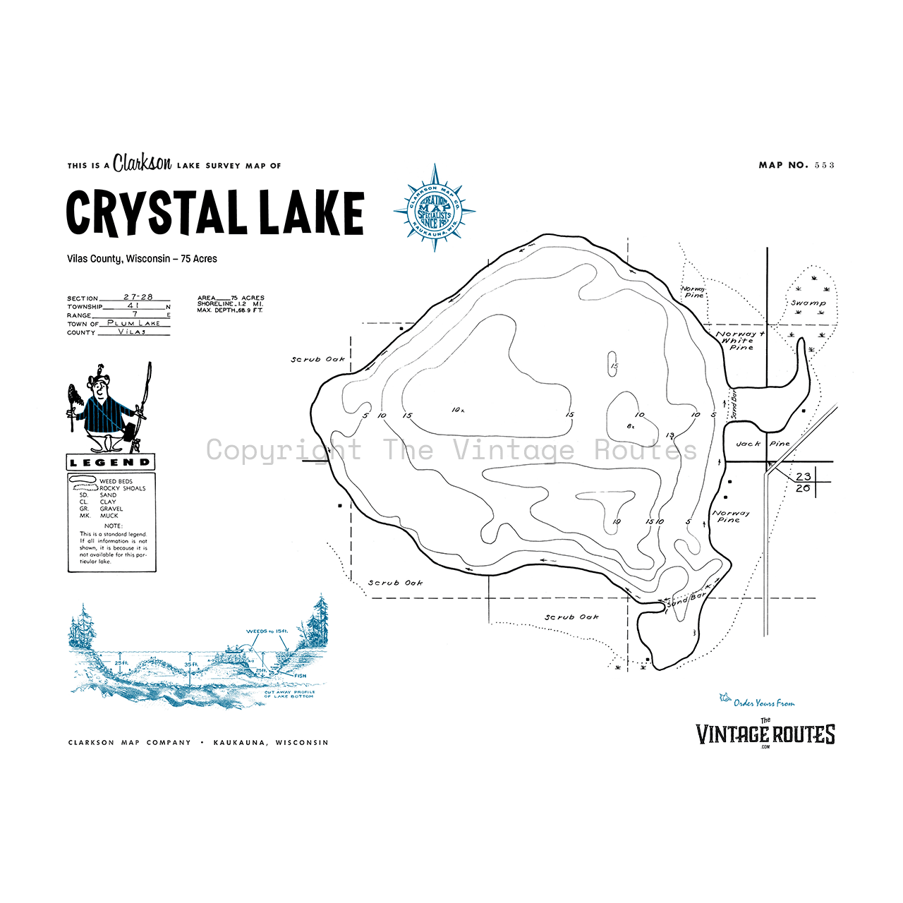 Crystal Lake, Vilas County, WI