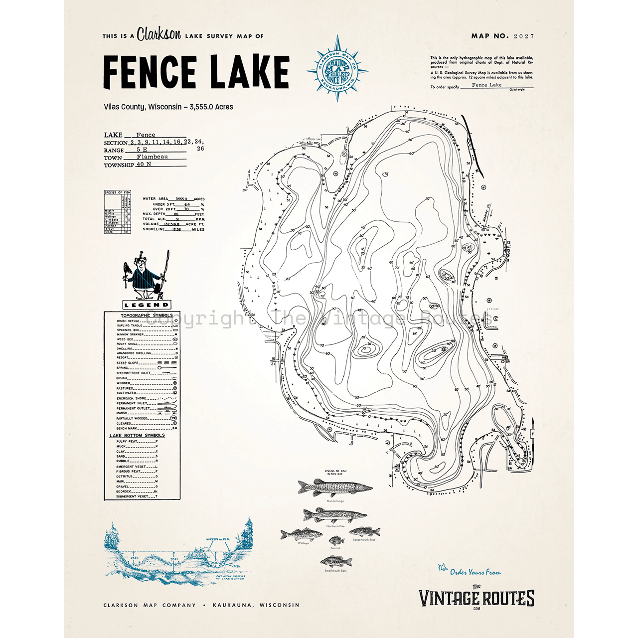 Fence Lake, Vilas County, WI
