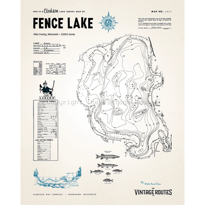 Fence Lake, Vilas County, WI