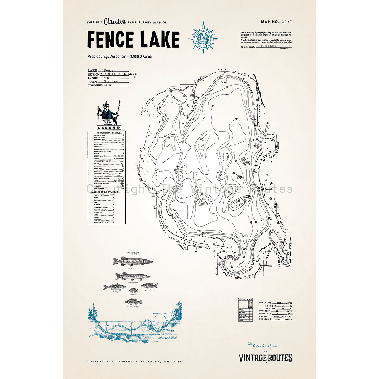 Fence Lake, Vilas County, WI