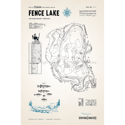 Fence Lake, Vilas County, WI