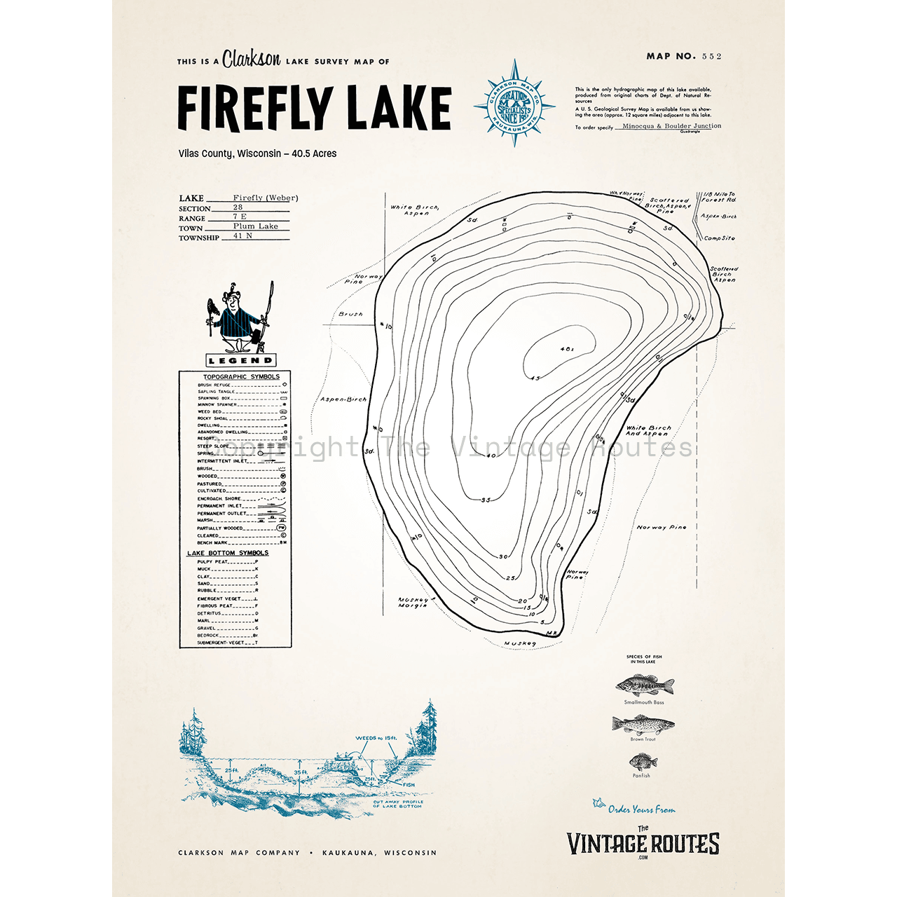 Firefly Lake, Vilas County, WI