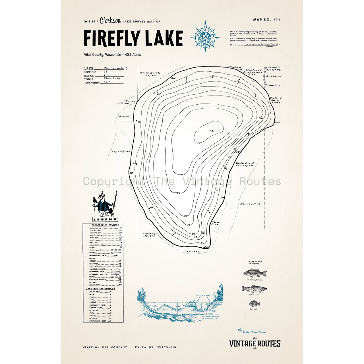 Firefly Lake, Vilas County, WI