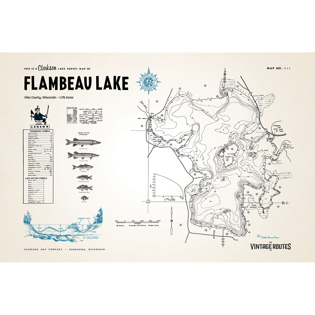 Flambeau Lake, Vilas County, WI