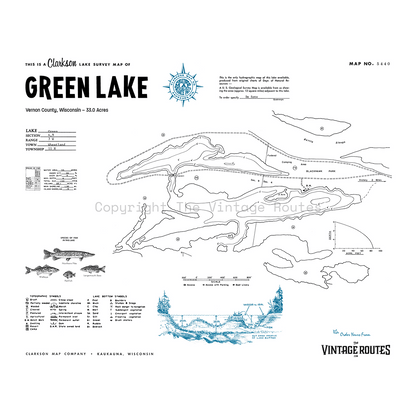 Green Lake, Vernon Vilas County, WI