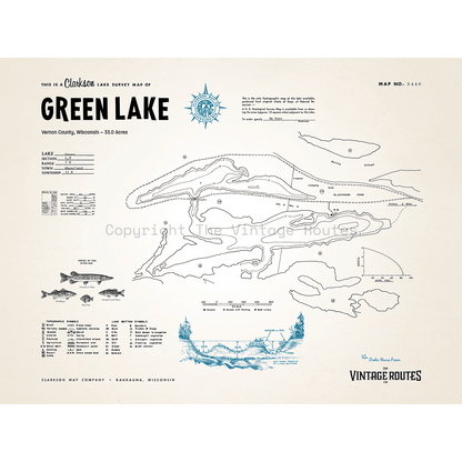 Green Lake, Vernon Vilas County, WI