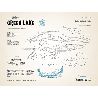 Green Lake, Vernon Vilas County, WI