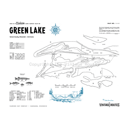 Green Lake, Vernon Vilas County, WI