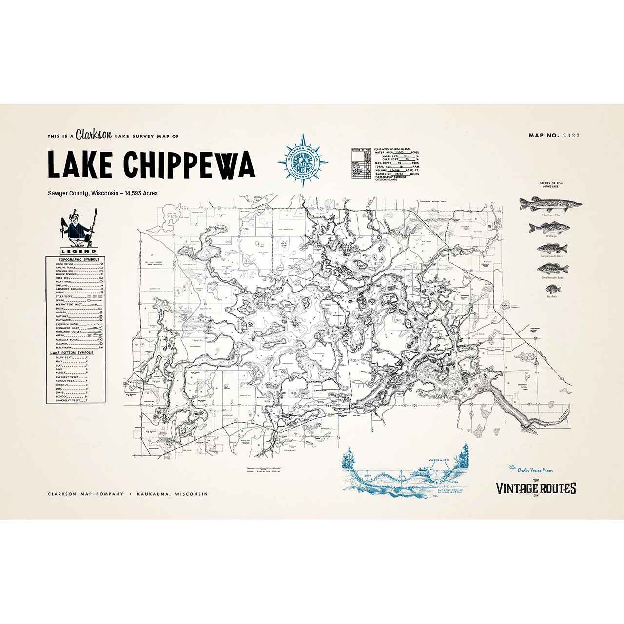 Lake Chippewa, Sawyer County, WI