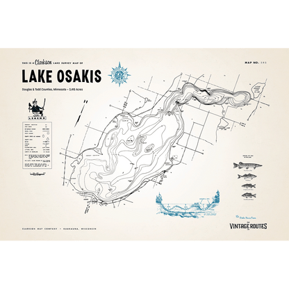 Lake Osakis, Douglas & Todd Counties, MN