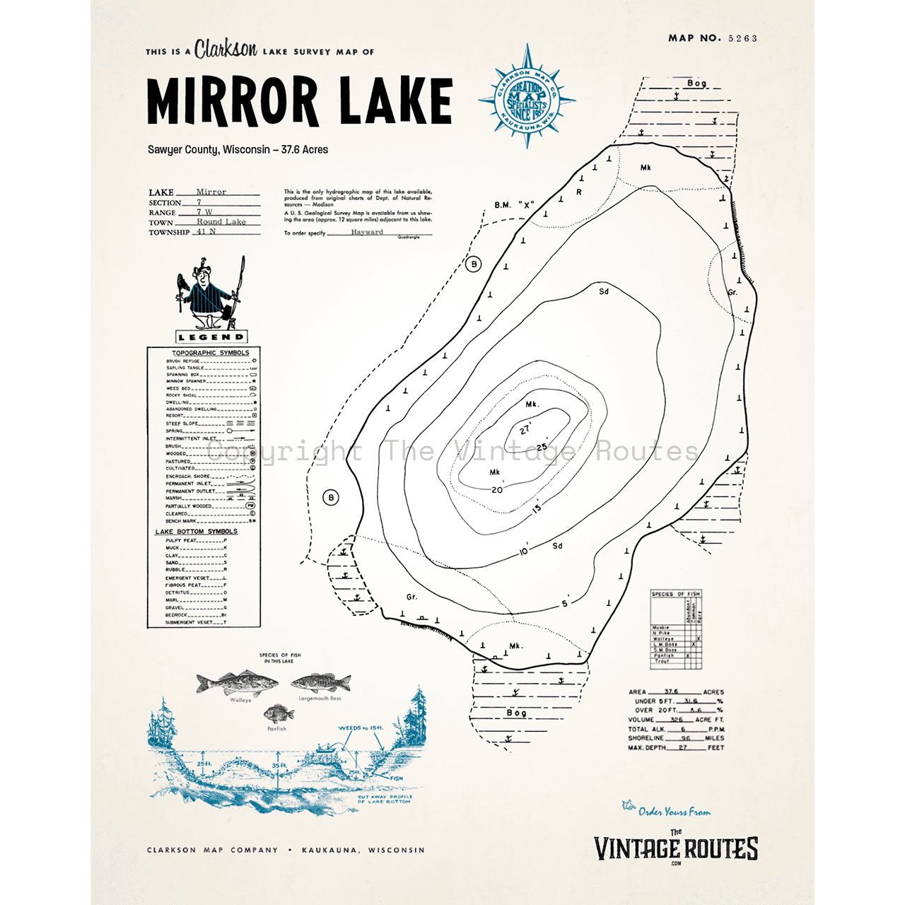 Mirror Lake, Sawyer County, WI
