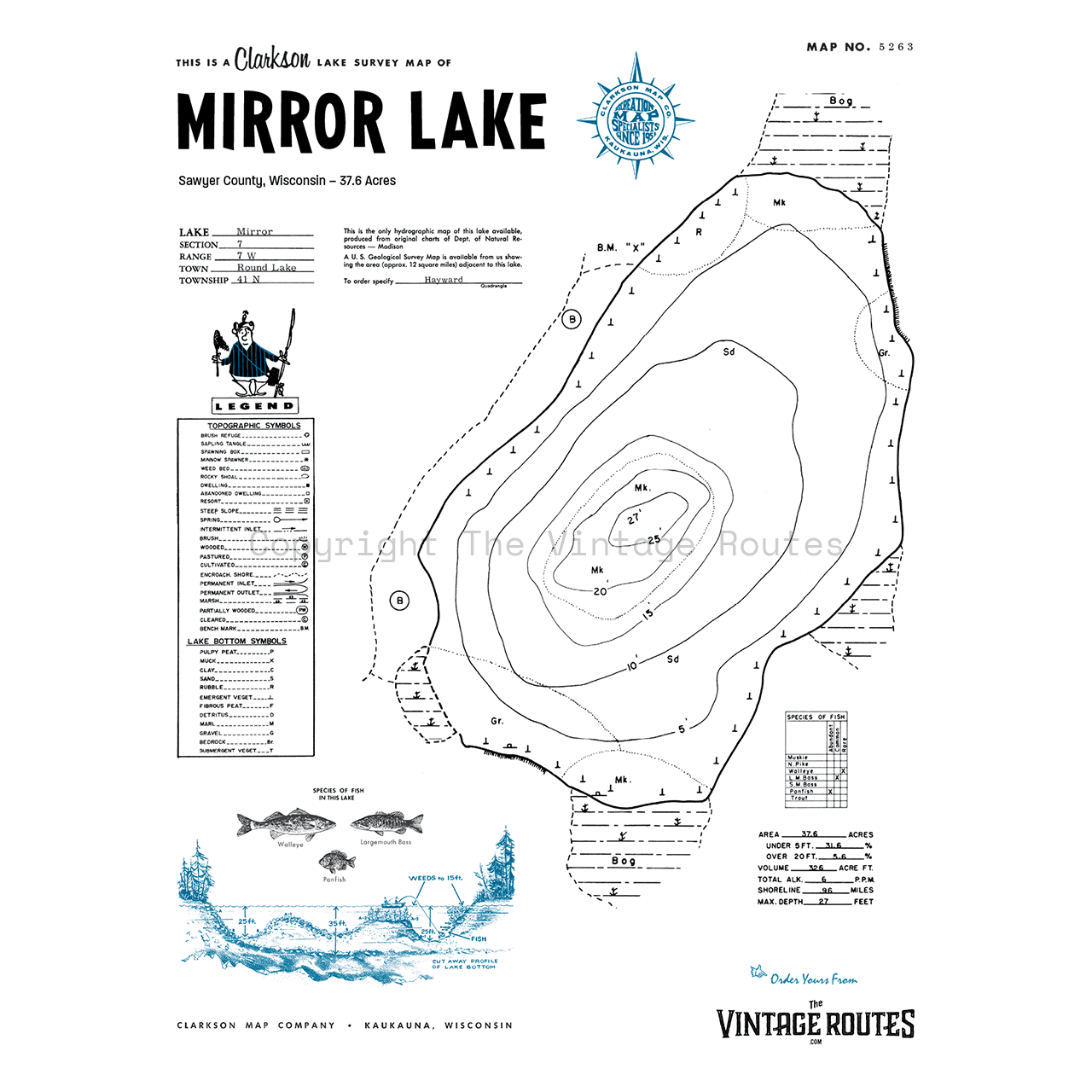 Mirror Lake, Sawyer County, WI