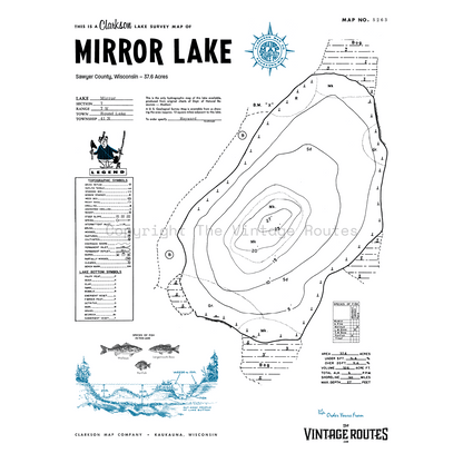 Mirror Lake, Sawyer County, WI
