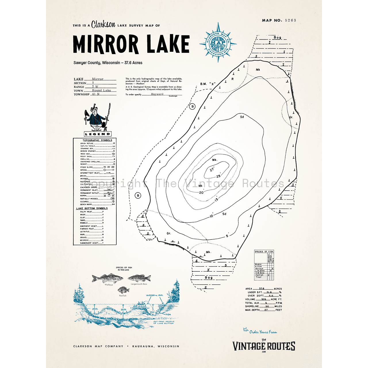 Mirror Lake, Sawyer County, WI
