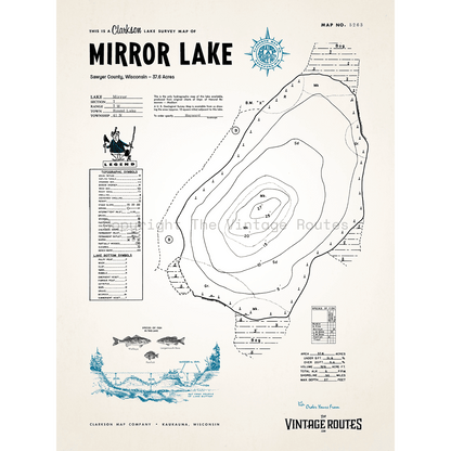 Mirror Lake, Sawyer County, WI