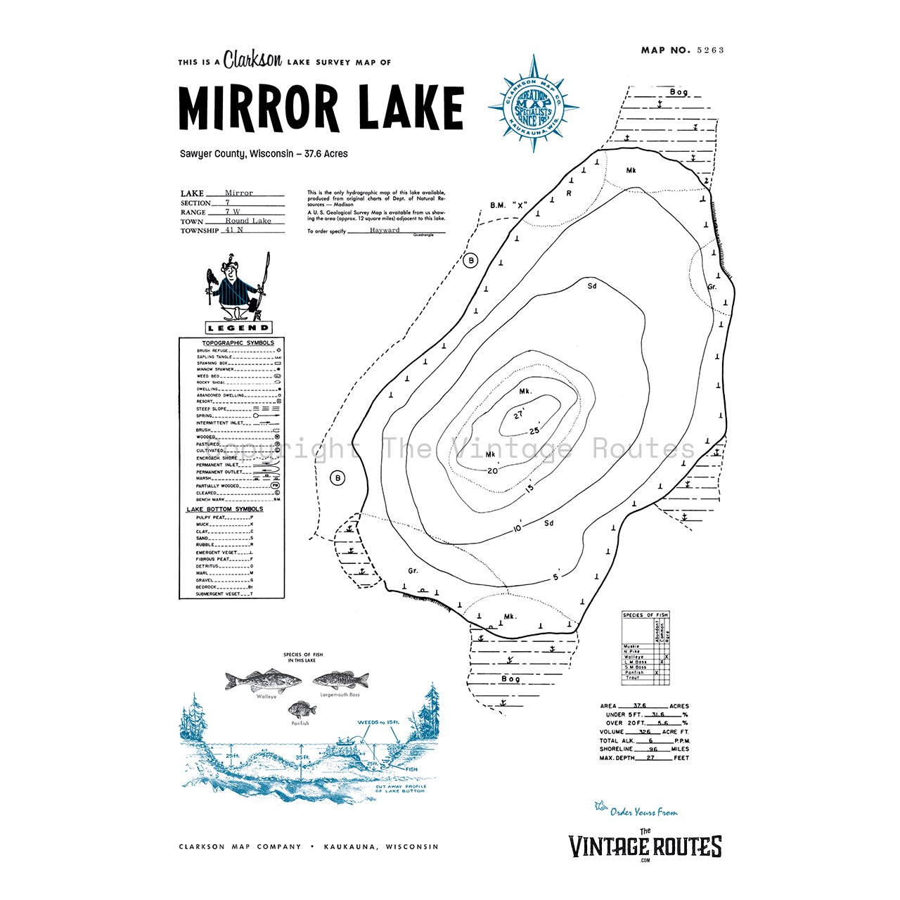 Mirror Lake, Sawyer County, WI