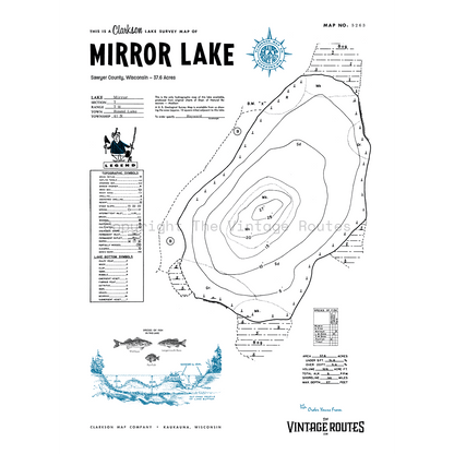 Mirror Lake, Sawyer County, WI