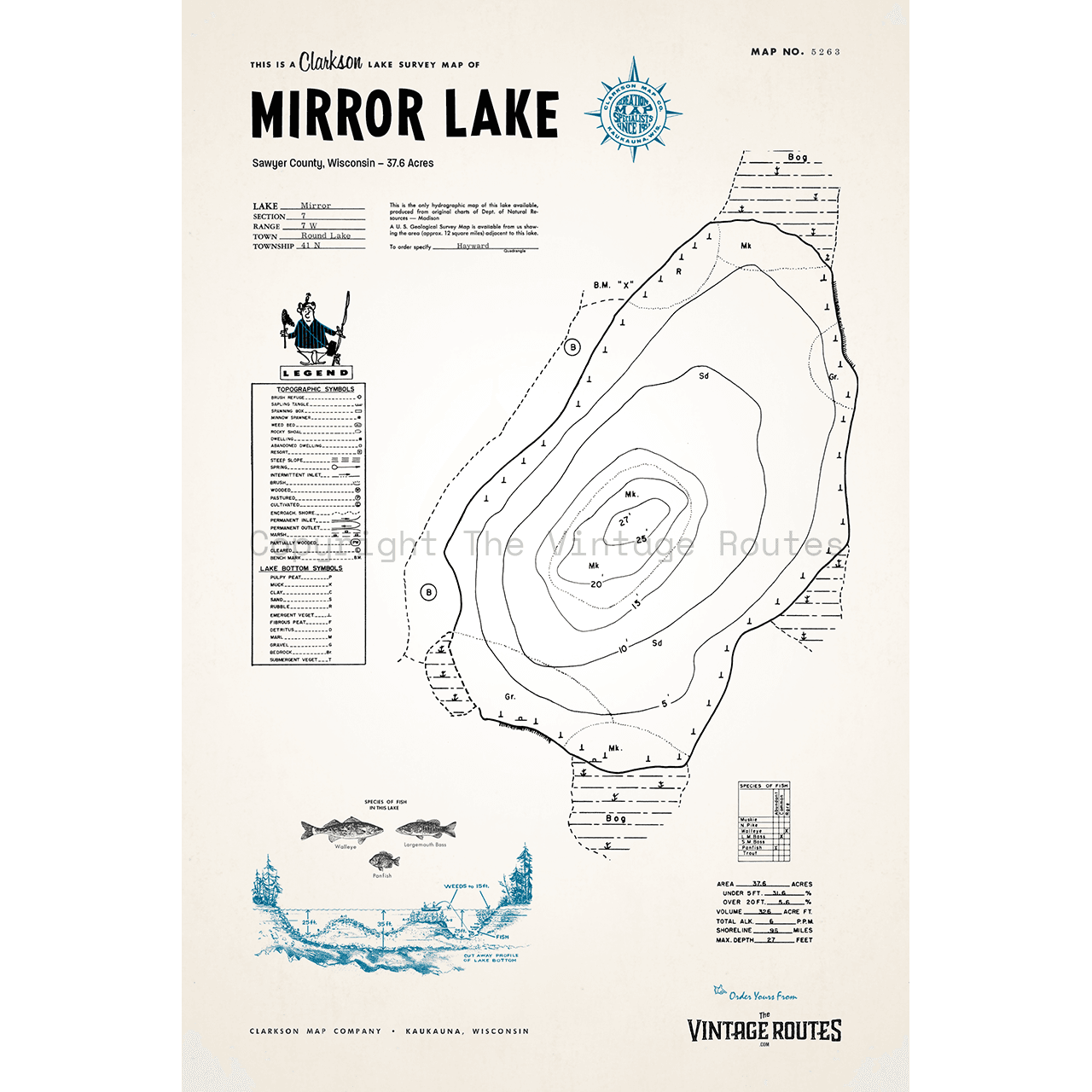 Mirror Lake, Sawyer County, WI