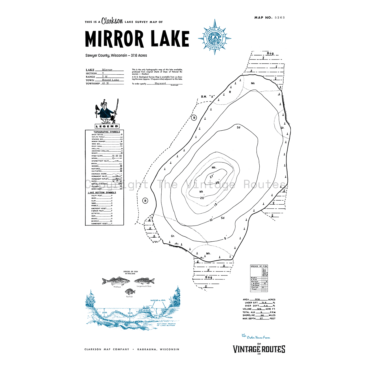 Mirror Lake, Sawyer County, WI