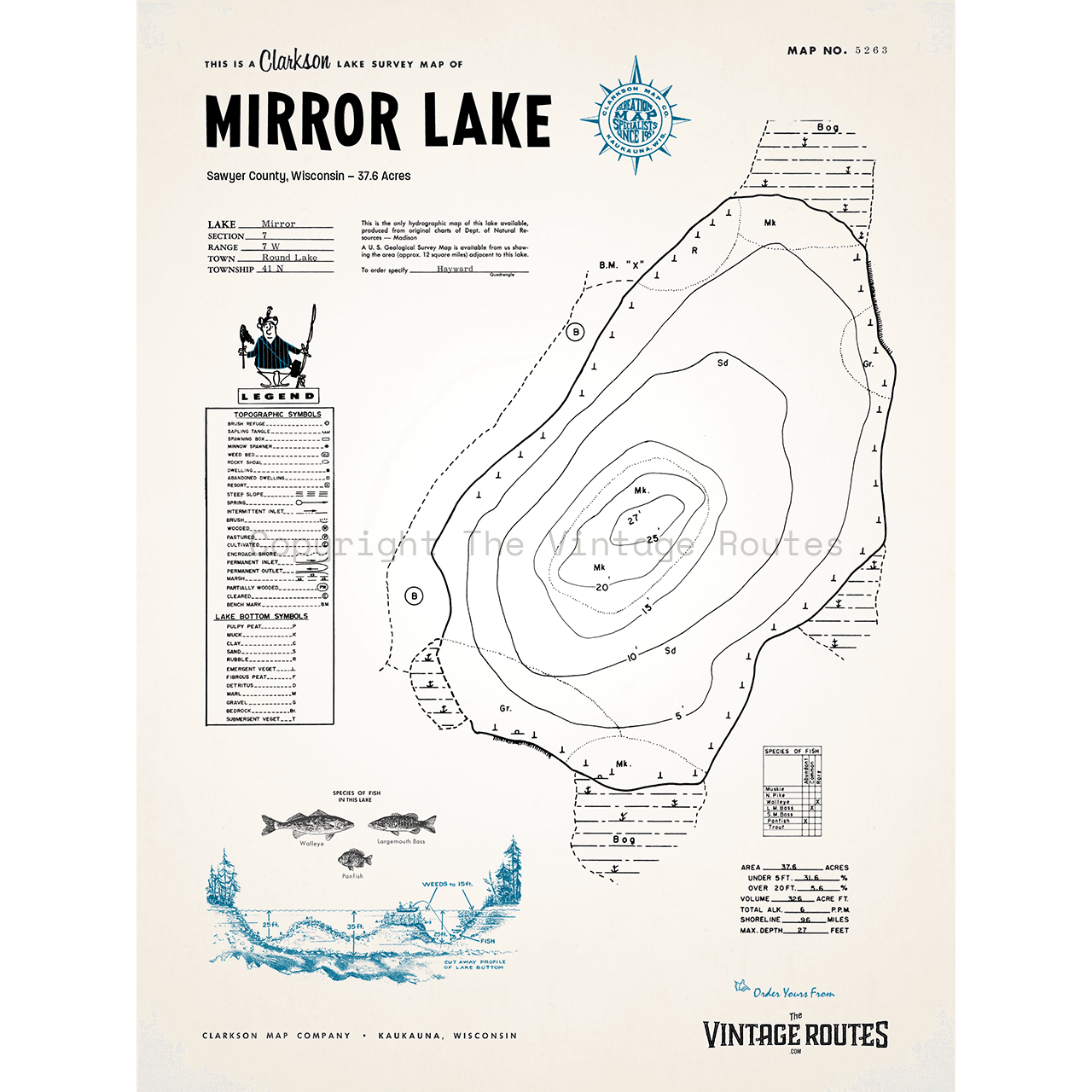 Mirror Lake, Sawyer County, WI
