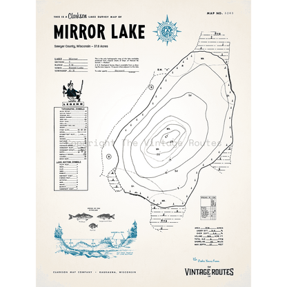 Mirror Lake, Sawyer County, WI