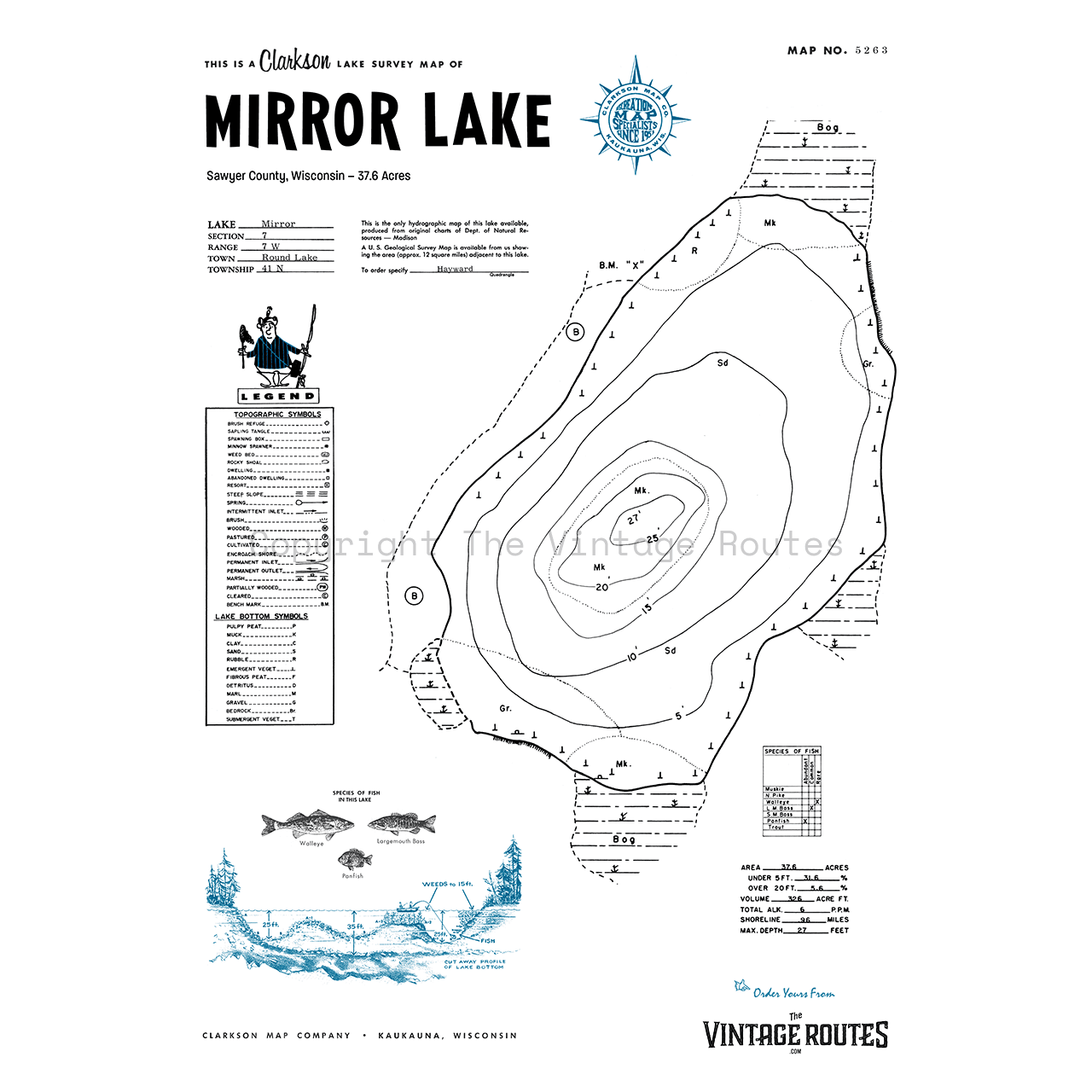 Mirror Lake, Sawyer County, WI