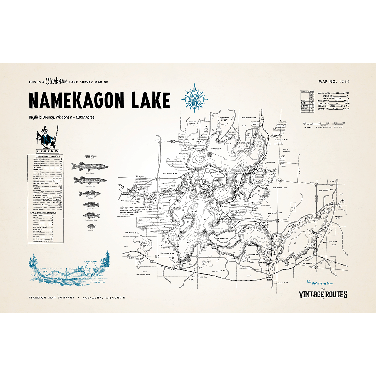 Namekagon Lake, Bayfield County, WI