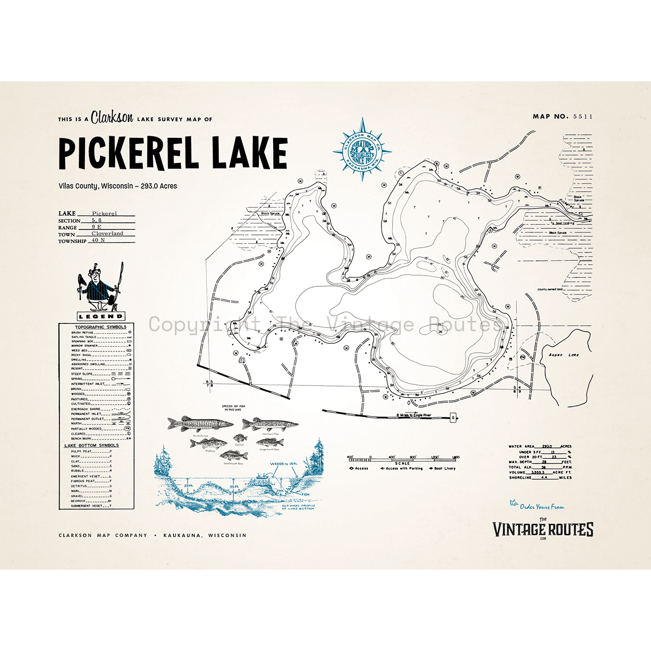 Pickerel Lake, Vilas County, WI