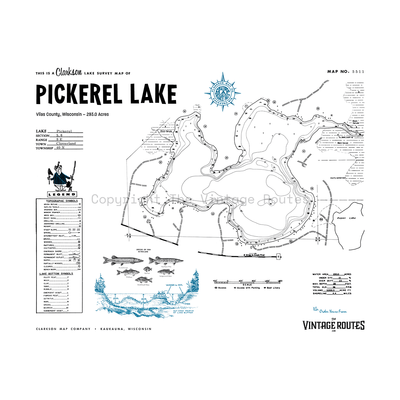 Pickerel Lake, Vilas County, WI