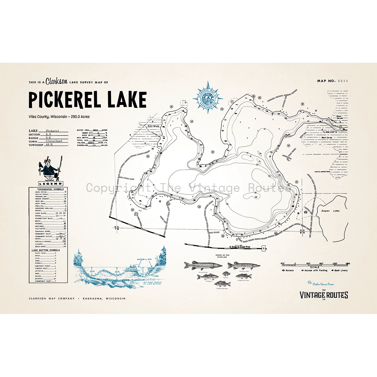 Pickerel Lake, Vilas County, WI